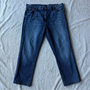 Outerknown SEA Jeans Local Straight Fit Blue Wash Mens Hemmed 37x27(measured)